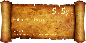 Suha Szilvia névjegykártya